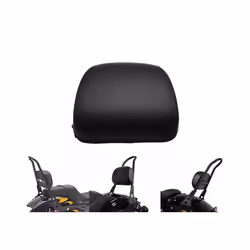 Motorcycle Passenger Backrest Black Sissy Bar Rear Leather Universal Back Rest Cushion Pad Motocross For Harley 883 1200