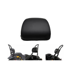Motorcycle Passenger Backrest Black Sissy Bar Rear Leather Universal Back Rest Cushion Pad Motocross For Harley 883 1200