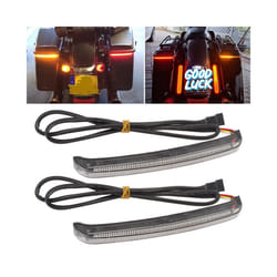 Motorcycle LED Saddlebag Brake Flowing Turn Signal Accent Light For Harley CVO Touring Electra Road Glide Ultra Limited
