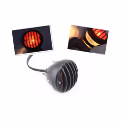MOTORCYCLE BLACK RETRO GRILLE STOP BRAKE TAIL LIGHT for HARLEY HONDA KAWASAKI SUZUKI YAMAHA BOBBER CHOPPER CUSTOM
