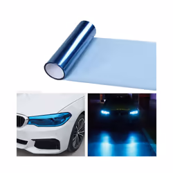 Gloss Light Blue Tint Vinyl Wrap Film For Car Headlight Taillight Vinyl Film Sticker Universal Protection Cover 30*60cm