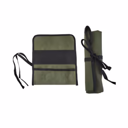 1PCS Oxford Cloth Roll Up Tool Bag 33x27cm Grey Multiple Pockets Multi-Purpose Wrench Pouch Hanging Tool For Storing Tools