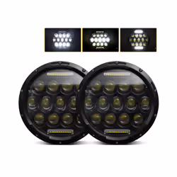 Universal 7 Inch Led Car Motorcycle Headlight 200W 6000K IP67 Waterproof DRL/Low Beam/High Beam Headlamp