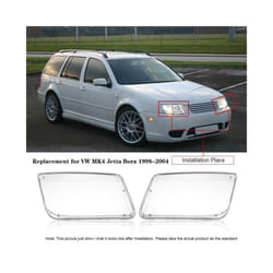 2pcs Headlight Lens Cover for VW MK4 Jetta Bora 1998-2004 Lampshade Head Lamp Covers Front Light Shell Glass Lamp Car Accessorie