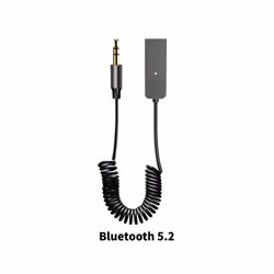 Wireless Bluetooth 5.2 Receiver Adapter Car Speaker 3.5mm Jack Aux Audio Music Dongle for Car Bluetooth Transmitter - T03
