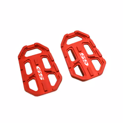 F GS Motorcycle G310gs Billet Wide Foot Pegs Pedals Rest Footpegs FOR BMW G310GS F750GS F850GS R1200GS Accessories - Red GS