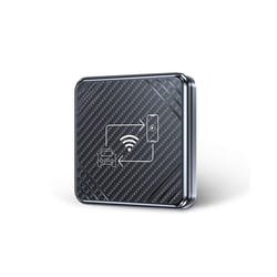 2in1 Wireless CarPlay Dongle Wireless Android Auto Box For Car Radio with Wired CarPlay All in One Box - silvery