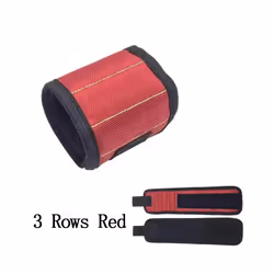 Magnetic Wrist with Strong Holds Screws Nails Drill Bit Storage Organizer Support Band Repair Magnetic Tools Bag Bracelet - T ...