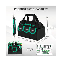Repair Tool Storage Bag, Multifunctional Oxford Cloth Waterproof Tool Kit, Large Capacity, Wear-resistant, Scratch Resista - 3812
