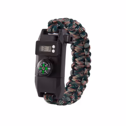 Multi-function 7-in-1 Survival Bracelet Men Women Outdoor Camping Hiking Rescue Emergency Paracord Bangles Compass Whistle - ...