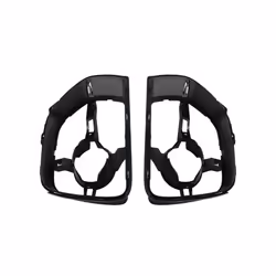 Pair Front Bumper Fog Lights Cover Fog Light Grill Grille For -BMW X6 E71 2008-2014 51117210936 51117210935 - Black