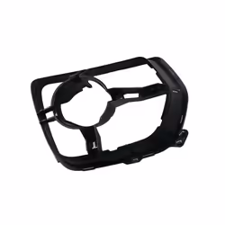 Pair Front Bumper Fog Lights Cover Fog Light Grill Grille For -BMW X6 E71 2008-2014 51117210936 51117210935 - Black
