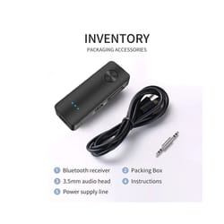 2 In 1 Bluetooth 5.3 Receiver Transmitter for Earphone Wireless Bluetooth Adapter 3.5MM Audio Music Adapter for Car Headphone - Bluetooth 5.3