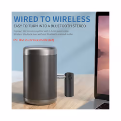 2 in 1 Car Bluetooth Adapter 5.3 Bluetooth Receiver Transmitter 3.5mm Jack Wireless Audio Music Adapter For Headphone Speaker - Bluetooth 5.3