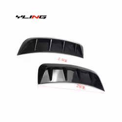 For BMW Accessories E60 F30 F10 E36 E30 F20 E92 Front Bumper Air Intake Hood Side Vents Decorative Cover Universal - Carbon