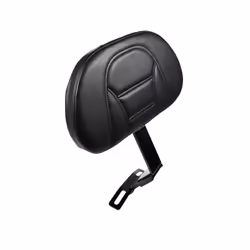 Black Plug-in Driver Backrest Kit Rider Backrest For Harley Fatboy Heritage Softail 2007-2017 CV Style - A
