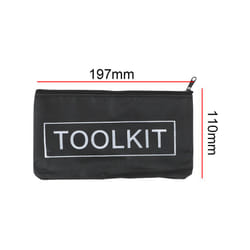 High Quality Zipper Canvas Oxford Small Tool Bag Hardware Toolkits Waterproof Organizer Storage Bags Multi-function Portable - Small Black