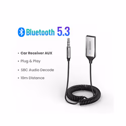 Bluetooth Receiver 5.3 Adapter Hands-Free Car Kits AUX Audio 3.5mm Jack Music Wireless Receiver for Car BT Transmitter - Brig ...