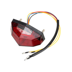 Turn Signals 11 LED Tail Light Stop Brake Lights Motorcycle Signal Indicator Motorbike Blinker Moto Accessories - Red