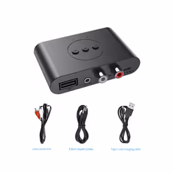 Wireless Audio Receiver Bluetooth 5.2 NFC Audio Adapter U Disk RCA 3.5mm AUX Jack Stereo Music Receiver Car Speaker Amplifier ...