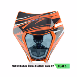 PowerZone Motorcycle LED Headlight For KTM EXC SXF MX Headlamp Head Lights Supermoto Fairing Dirt Bike Enduro LED Headlight - ...