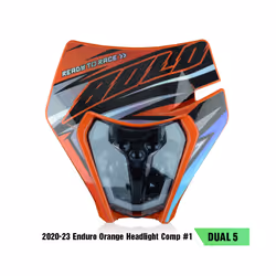 PowerZone Motorcycle LED Headlight For KTM EXC SXF MX Headlamp Head Lights Supermoto Fairing Dirt Bike Enduro LED Headlight - ...