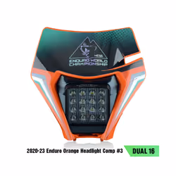 PowerZone Motorcycle LED Headlight For KTM EXC SXF MX Headlamp Head Lights Supermoto Fairing Dirt Bike Enduro LED Headlight - ...