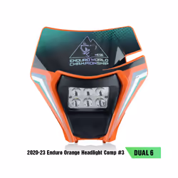 PowerZone Motorcycle LED Headlight For KTM EXC SXF MX Headlamp Head Lights Supermoto Fairing Dirt Bike Enduro LED Headlight - ...