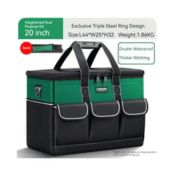 Waterproof Multi Pockets Tool Set with Bag for Electrician Working Tool Box Case Storage Bag Portable Organizer Bag Toolbox - TypeD 20 inch