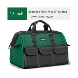 Waterproof Multi Pockets Tool Set with Bag for Electrician Working Tool Box Case Storage Bag Portable Organizer Bag Toolbox - TypeB 17 inch
