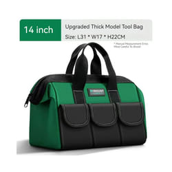 Waterproof Multi Pockets Tool Set with Bag for Electrician Working Tool Box Case Storage Bag Portable Organizer Bag Toolbox - TypeB 14 inch