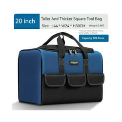 Waterproof Multi Pockets Tool Set with Bag for Electrician Working Tool Box Case Storage Bag Portable Organizer Bag Toolbox - TypeA 20 inch