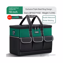 Waterproof Multi Pockets Tool Set with Bag for Electrician Working Tool Box Case Storage Bag Portable Organizer Bag Toolbox - ...
