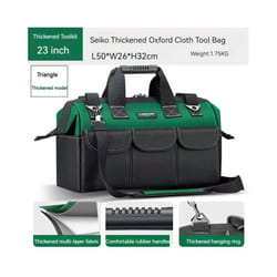 Waterproof Multi Pockets Tool Set with Bag for Electrician Working Tool Box Case Storage Bag Portable Organizer Bag Toolbox - TypeC 23 inch