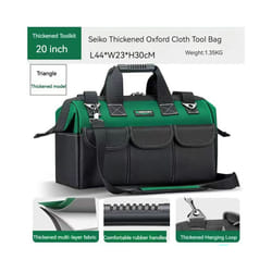 Waterproof Multi Pockets Tool Set with Bag for Electrician Working Tool Box Case Storage Bag Portable Organizer Bag Toolbox - TypeC 20 inch