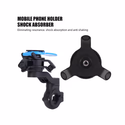 Bike Motorcycle Shock Absorber Mobile Phone Bracket Shock Absorption High Frequency Vibration Anti-shake Riding Vibration - Black