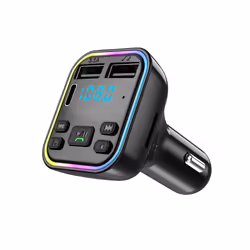 Car Bluetooth 5.0 FM Transmitter PD Type-C Dual USB 3.1A Fast Charger Wireless Handsfree Audio Receiver Car MP3 Player Modula ...