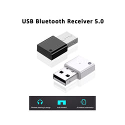 Bluetooth 5.0 Car Adapter Audio Receiver Mini Wireless USB Dongle For Car Radio Subwoofer Amplifier Multimedia MP3 Player - Black