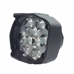 Motorcycle Headlight 9 LED 6W DC12V Super Bright Spot White Work Light Bicycles 1500lm