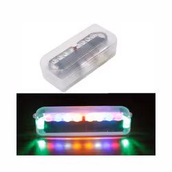1pc Car Solar Taillight Wiring-free Electric Motorbike Modified Lamp Motorcycle Signal Lights Admontion Brake Lamps - multi