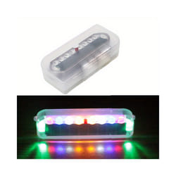 1pc Car Solar Taillight Wiring-free Electric Motorbike Modified Lamp Motorcycle Signal Lights Admontion Brake Lamps - multi