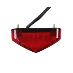 New 1pcs Motorcycle modified tail light Electric vehicle rear tail light LED brake warning light fender small tail light - Red