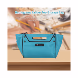 PENGGONG Telescoping Ladder Portable Tool Bag Herringbone Ladder Tool Storage Bag 600D Waterproof Oxford Cloth Tool Pouch - Blue
