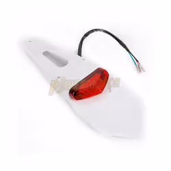 Motorcycle Rear Fender Tail Light Dirt Bike 12V LED Taillight Brake Stop License Plate Lamp For Trail Supermoto Motocross - W ...