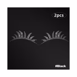 2Pcs Bling Car Headlight Eyelashes Stickers Fake Eyelash Decal Decoration Car Accessories for Vehicle Body Sticker Windshield ...