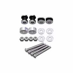 KASIMT Motorcycle Sissy Bar Docking Hardware Kit for Harley Touring FLSTC FXSTSB FXSTS FXSTC FLSTF FXST FXSTB FLSTN 1984-2021 - Chrome