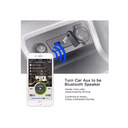Aux Car Bluetooth Receiver 5.0 Bluetooth Receiver Audio Adapter Audio Conversion - Black