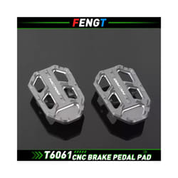 FOR HONDAÂ Motorcycle Wide Front Brake Footrest Pedal FootpegÂ Enlarge Foot Pad NC 750X 750S 700X 700s - NC700 Pedal Gray