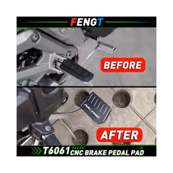 FOR HONDAÂ Motorcycle Wide Front Brake Footrest Pedal FootpegÂ Enlarge Foot Pad NC 750X 750S 700X 700s - NC700 Pedal Gray