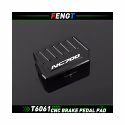 FOR HONDAÂ Motorcycle Wide Front Brake Footrest Pedal FootpegÂ Enlarge Foot Pad NC 750X 750S 700X 700s - NC700 Brake Black